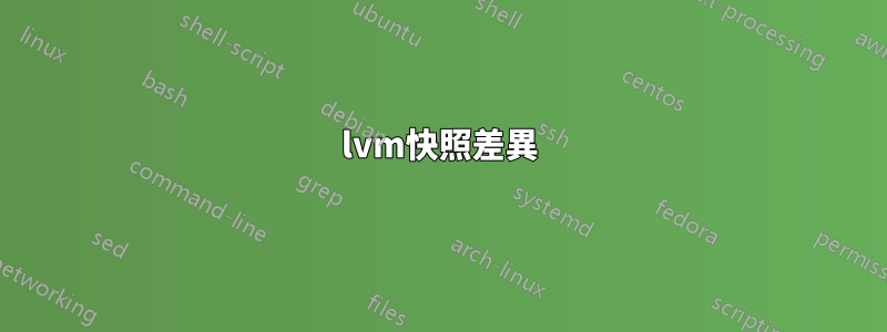 lvm快照差異