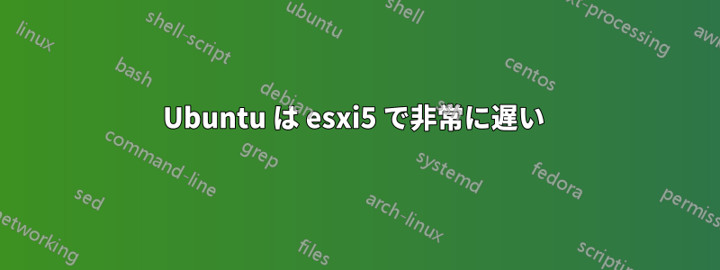 Ubuntu は esxi5 で非常に遅い 