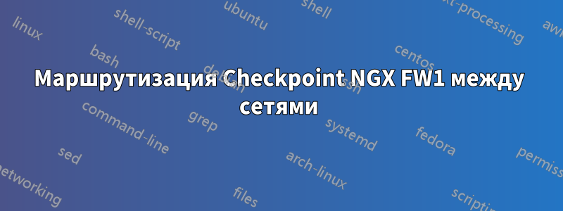 Маршрутизация Checkpoint NGX FW1 между сетями