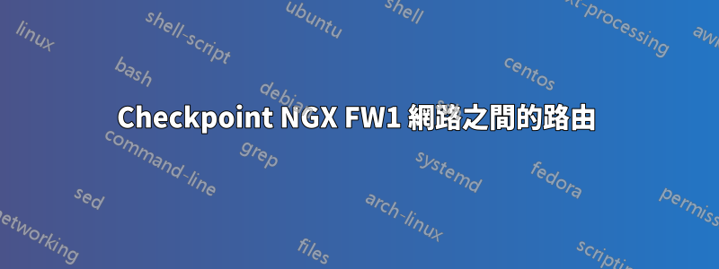 Checkpoint NGX FW1 網路之間的路由
