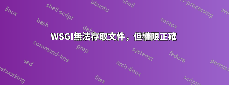 WSGI無法存取文件，但權限正確