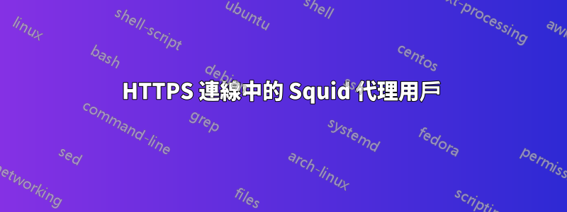 HTTPS 連線中的 Squid 代理用戶