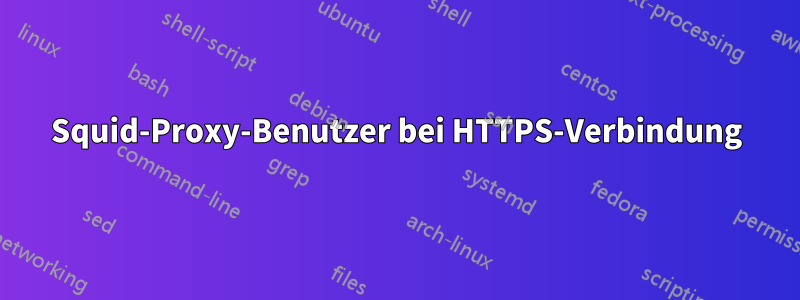 Squid-Proxy-Benutzer bei HTTPS-Verbindung