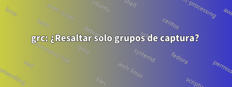 grc: ¿Resaltar solo grupos de captura?