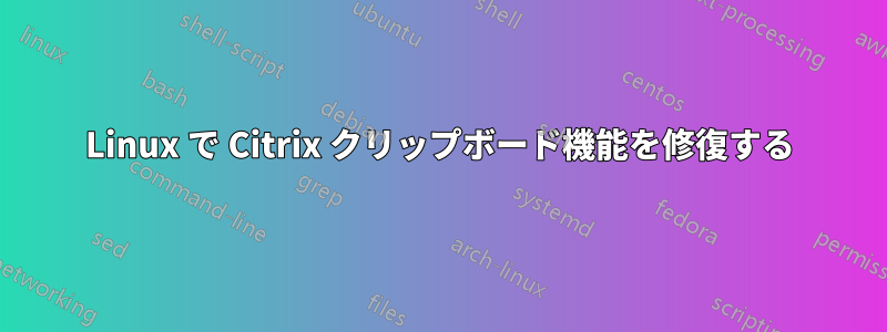 Linux で Citrix クリップボード機能を修復する
