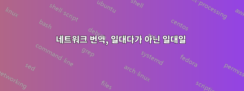 네트워크 번역, 일대다가 아닌 일대일