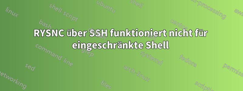 RYSNC über SSH funktioniert nicht für eingeschränkte Shell