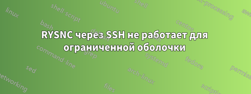 RYSNC через SSH не работает для ограниченной оболочки