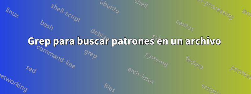 Grep para buscar patrones en un archivo