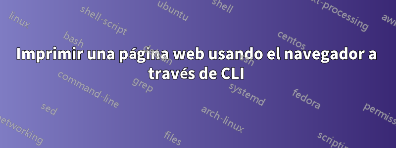 Imprimir una página web usando el navegador a través de CLI