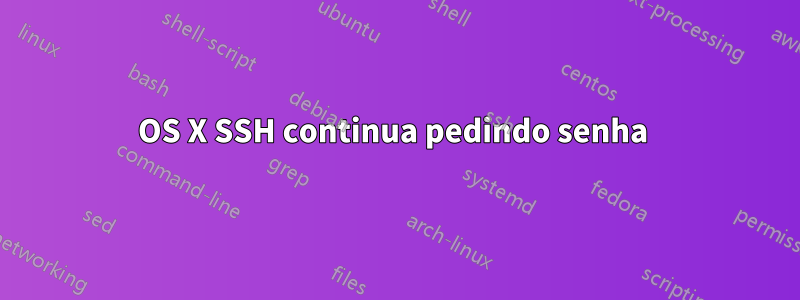 OS X SSH continua pedindo senha 