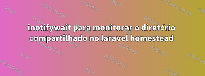 inotifywait para monitorar o diretório compartilhado no laravel homestead