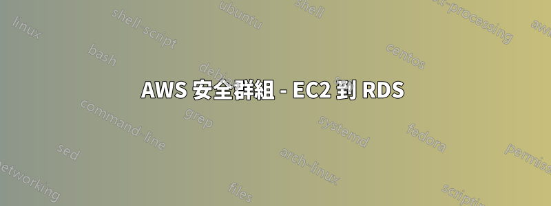 AWS 安全群組 - EC2 到 RDS