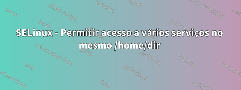 SELinux - Permitir acesso a vários serviços no mesmo /home/dir