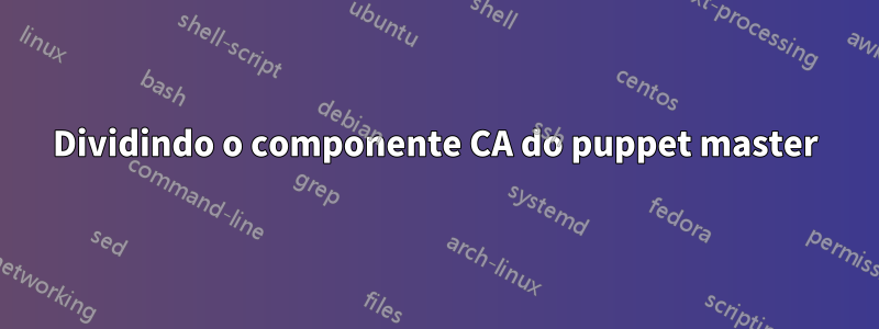 Dividindo o componente CA do puppet master