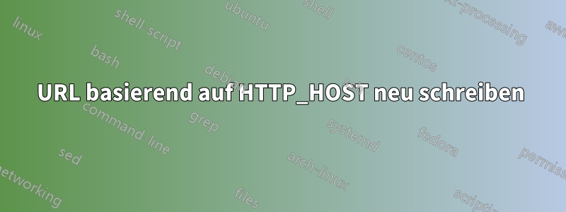 URL basierend auf HTTP_HOST neu schreiben