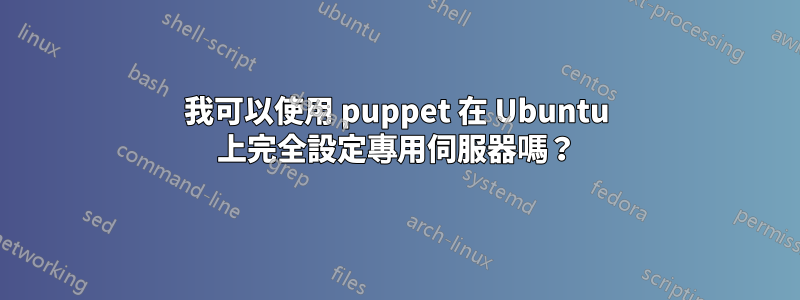 我可以使用 puppet 在 Ubuntu 上完全設定專用伺服器嗎？