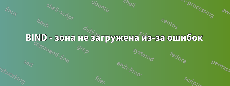 BIND - зона не загружена из-за ошибок