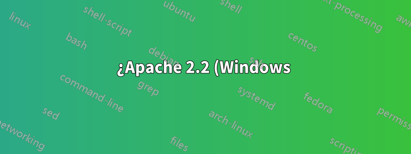 ¿Apache 2.2 (Windows) tiene algún límite de ancho de banda predeterminado?