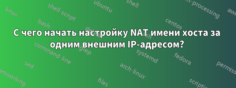С чего начать настройку NAT имени хоста за одним внешним IP-адресом?