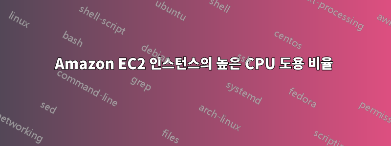 Amazon EC2 인스턴스의 높은 CPU 도용 비율