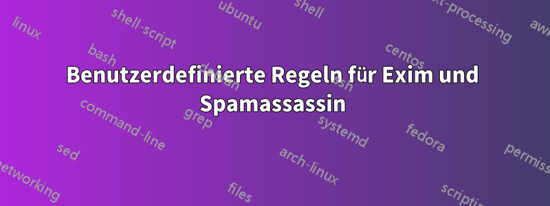 Benutzerdefinierte Regeln für Exim und Spamassassin