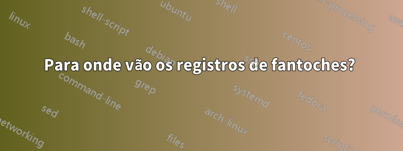 Para onde vão os registros de fantoches?
