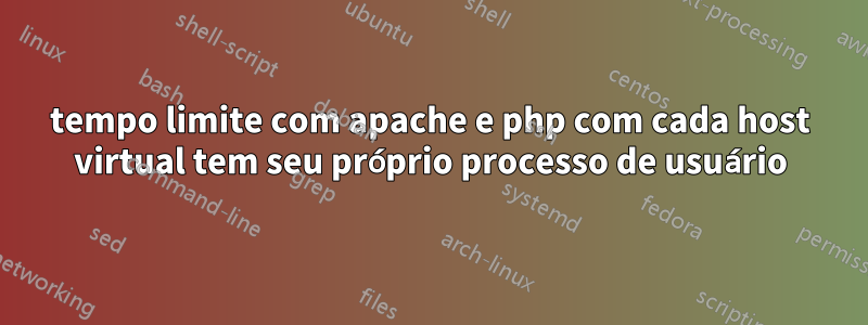tempo limite com apache e php com cada host virtual tem seu próprio processo de usuário