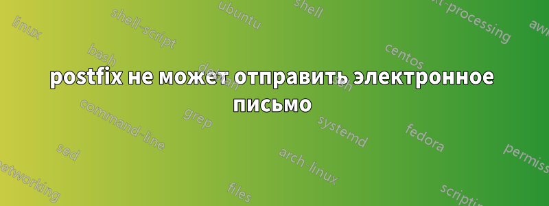 postfix не может отправить электронное письмо