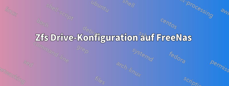 Zfs Drive-Konfiguration auf FreeNas