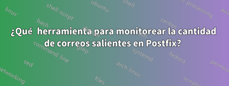 ¿Qué herramienta para monitorear la cantidad de correos salientes en Postfix? 