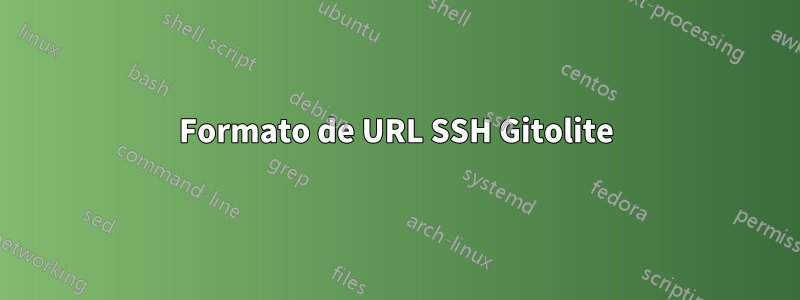 Formato de URL SSH Gitolite