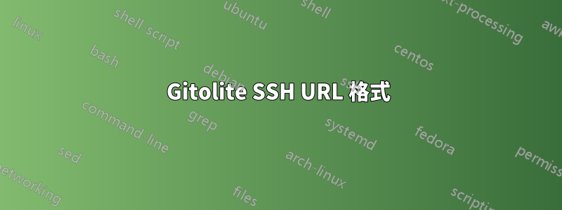 Gitolite SSH URL 格式