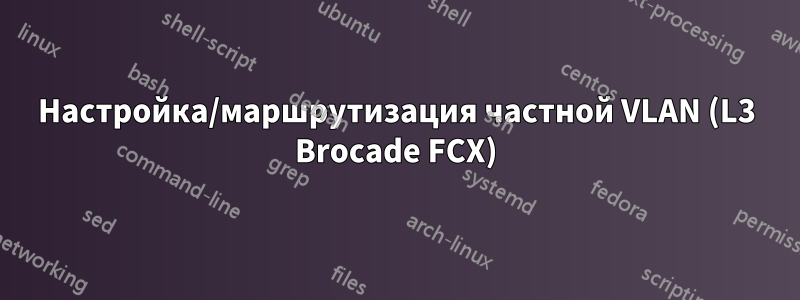 Настройка/маршрутизация частной VLAN (L3 Brocade FCX)