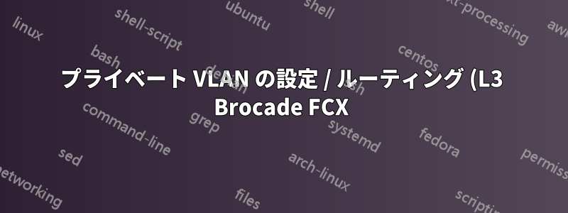 プライベート VLAN の設定 / ルーティング (L3 Brocade FCX)