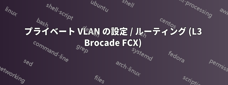 プライベート VLAN の設定 / ルーティング (L3 Brocade FCX)