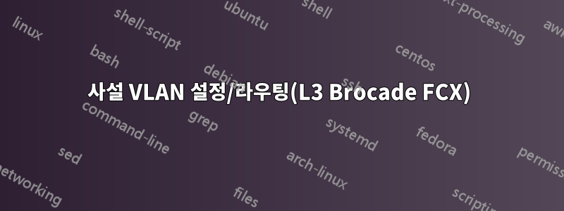 사설 VLAN 설정/라우팅(L3 Brocade FCX)