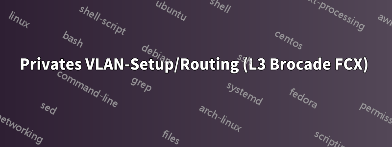 Privates VLAN-Setup/Routing (L3 Brocade FCX)