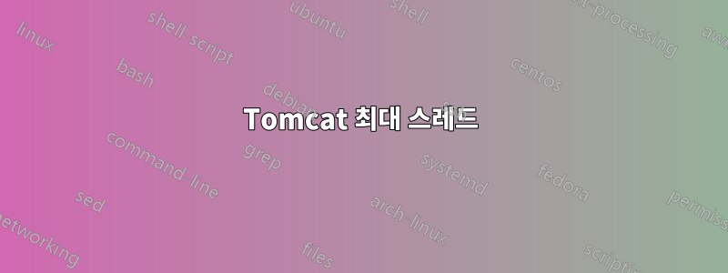 Tomcat 최대 스레드