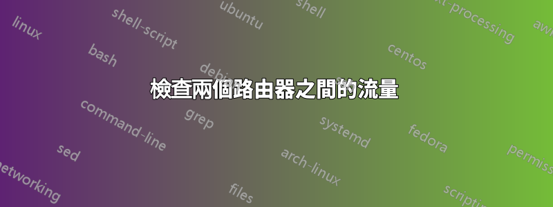 檢查兩個路由器之間的流量