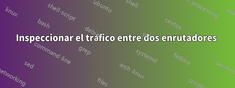 Inspeccionar el tráfico entre dos enrutadores