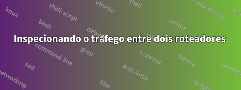 Inspecionando o tráfego entre dois roteadores