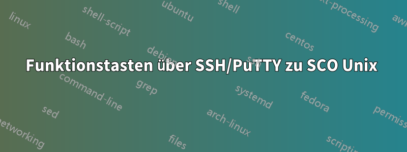 Funktionstasten über SSH/PuTTY zu SCO Unix