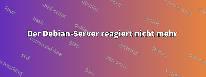 Der Debian-Server reagiert nicht mehr