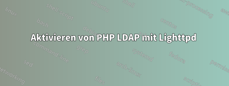 Aktivieren von PHP LDAP mit Lighttpd