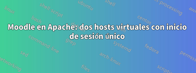 Moodle en Apache: dos hosts virtuales con inicio de sesión único