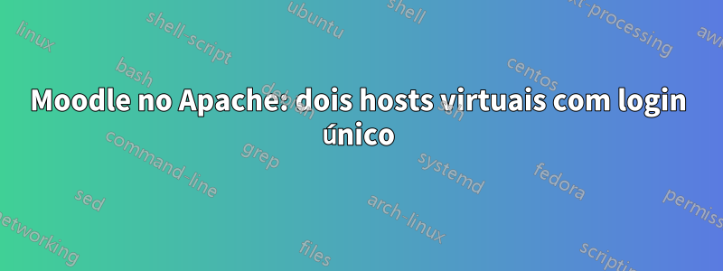 Moodle no Apache: dois hosts virtuais com login único