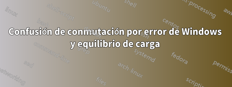 Confusión de conmutación por error de Windows y equilibrio de carga
