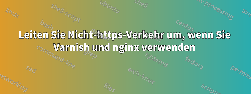 Leiten Sie Nicht-https-Verkehr um, wenn Sie Varnish und nginx verwenden