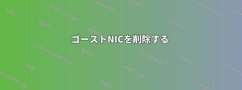 ゴーストNICを削除する